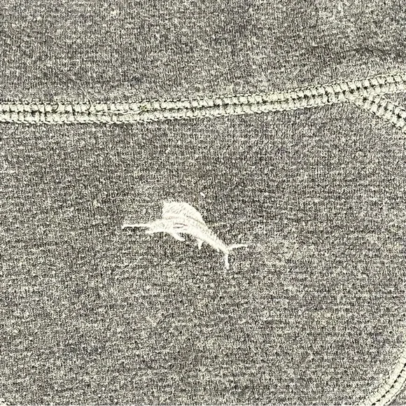 Tommy Bahama Flipsider Full Zip Reversible Sweater Jacket - Size L (Green/Gray) - Picture 3 of 6